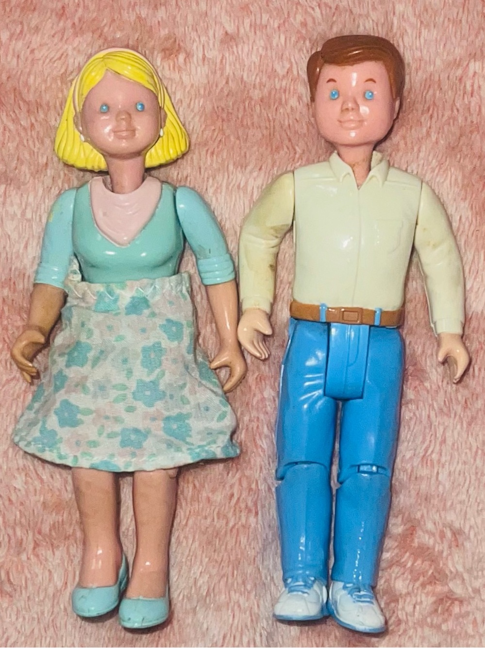 Fisher-Price Loving Family Dollhouse 1993 Parents Mom & Dad Father Doll Figures